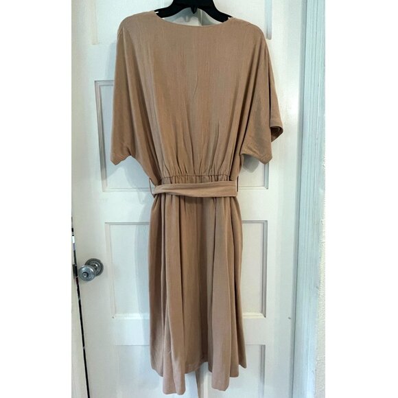 Roolee Size M Johnette Button Dress in BurlyWood NWT - Picture 4 of 4